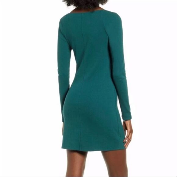 NWT Leith Nordstrom Evergreen Runched Bust Dress Size XXS - Picture 2 of 9